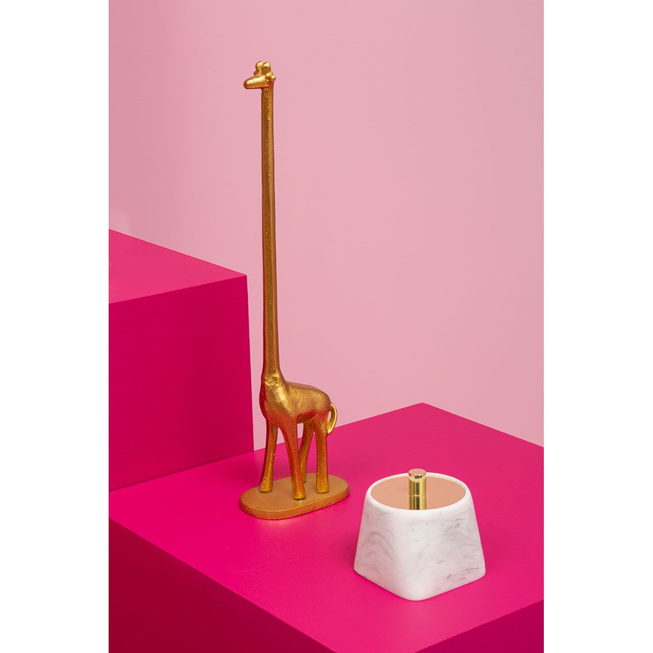 Metal Cast Animal Toilet Roll Holder Free Standing Kitchen Roll Paper Towel Pole - Picture 38 of 67