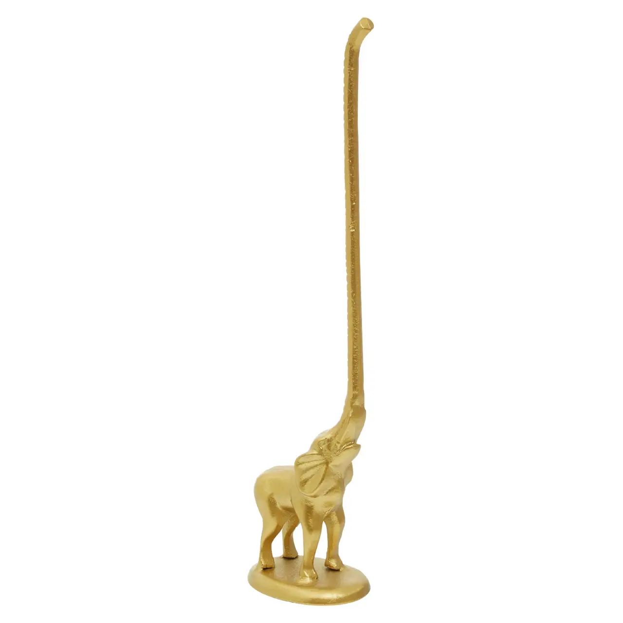 Metal Cast Animal Toilet Roll Holder Free Standing Kitchen Roll Paper Towel Pole - Picture 26 of 67