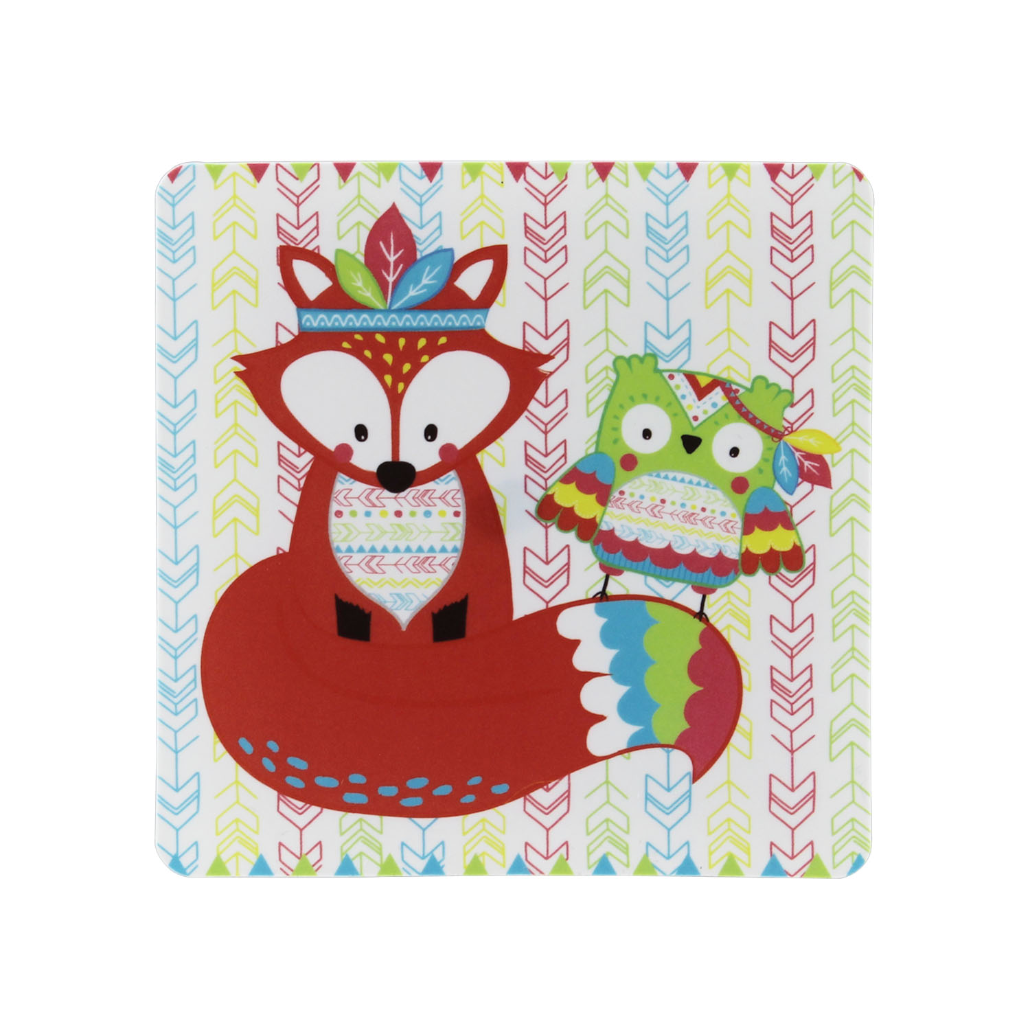 Set of 6 Placemats and Coasters Fox Animal Design Dining Table Mats