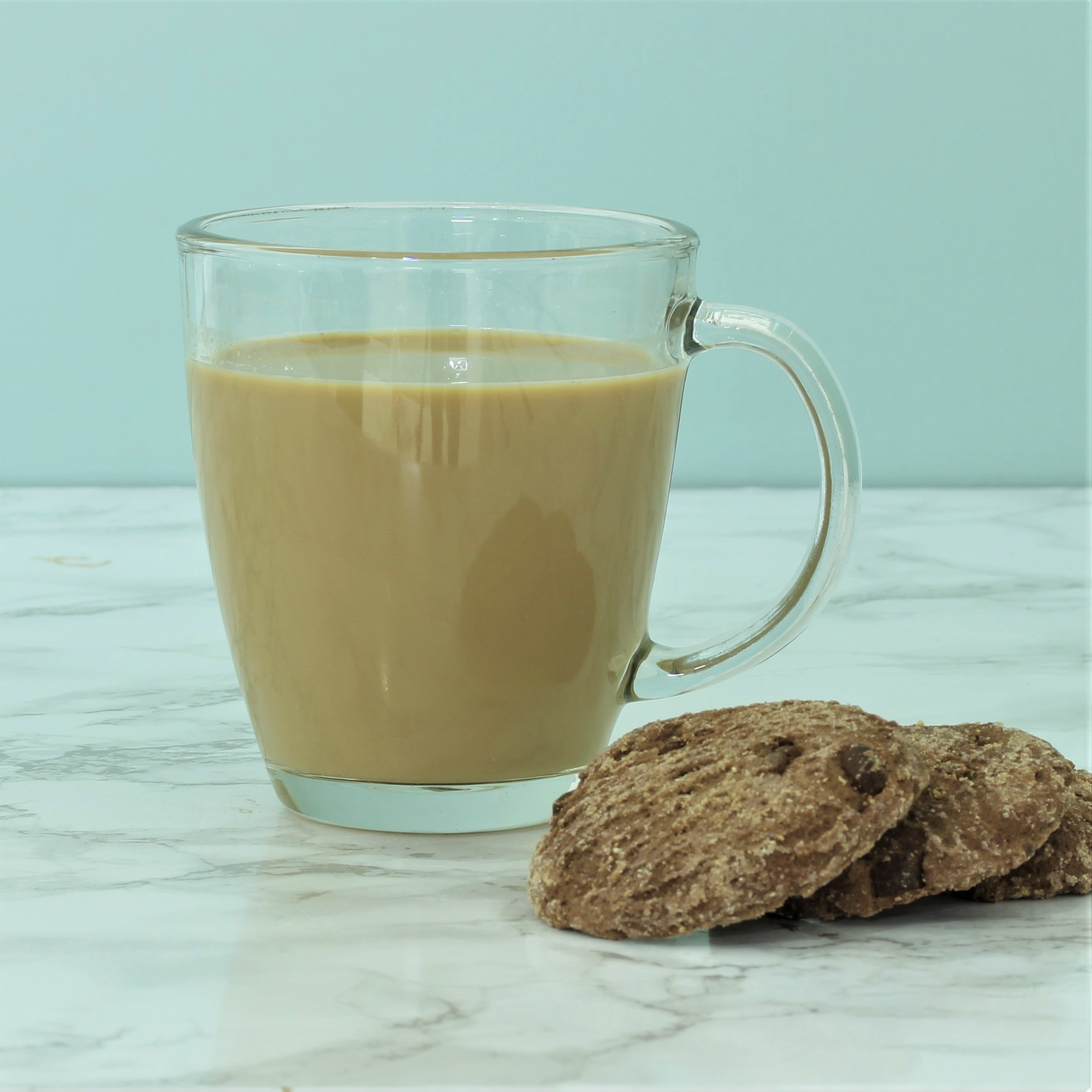 Set Of 4 12oz Clear Glass Coffee Mugs Hot Drinks Latte Cappuccino