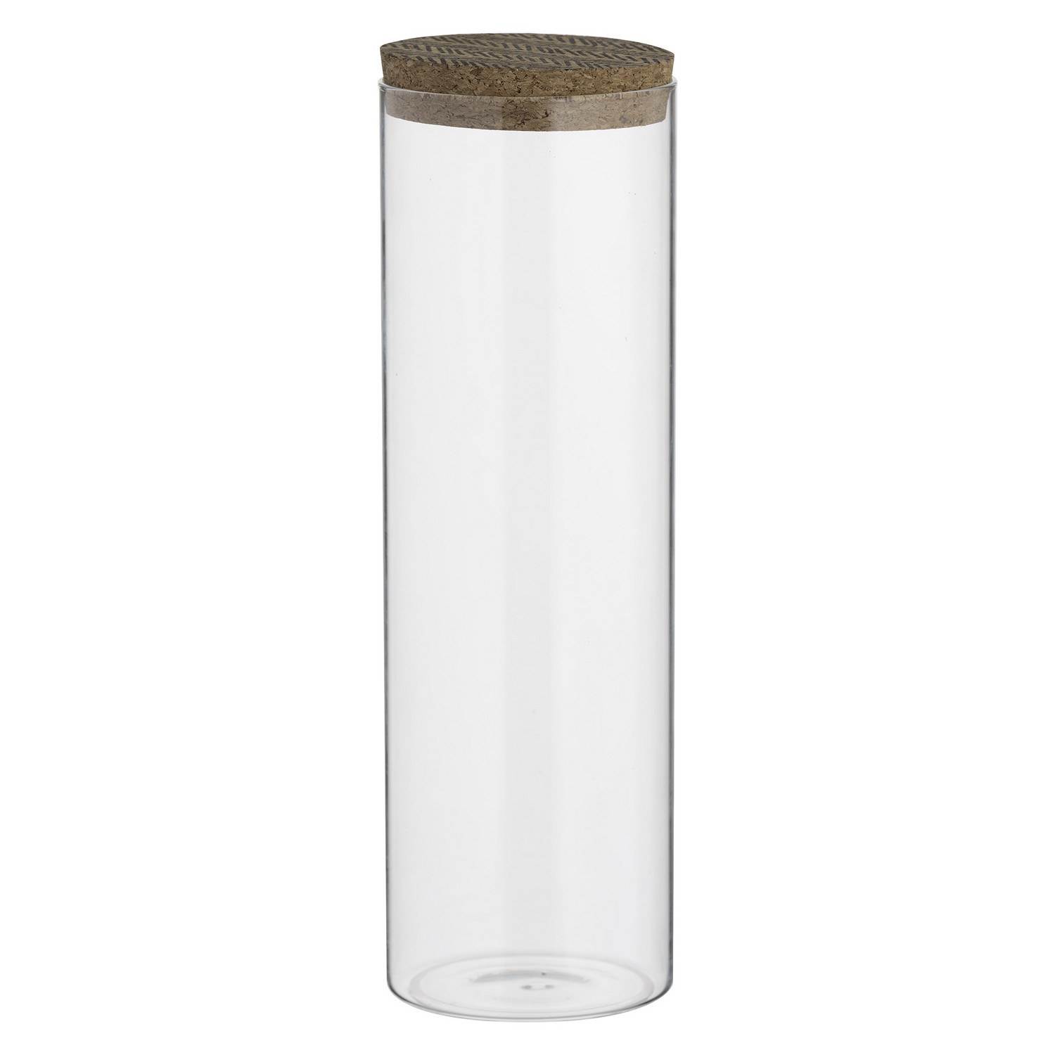 Typhoon 1.8 Litre Tall Glass Spaghetti Storage Jar Cork Lid Rice Pasta
