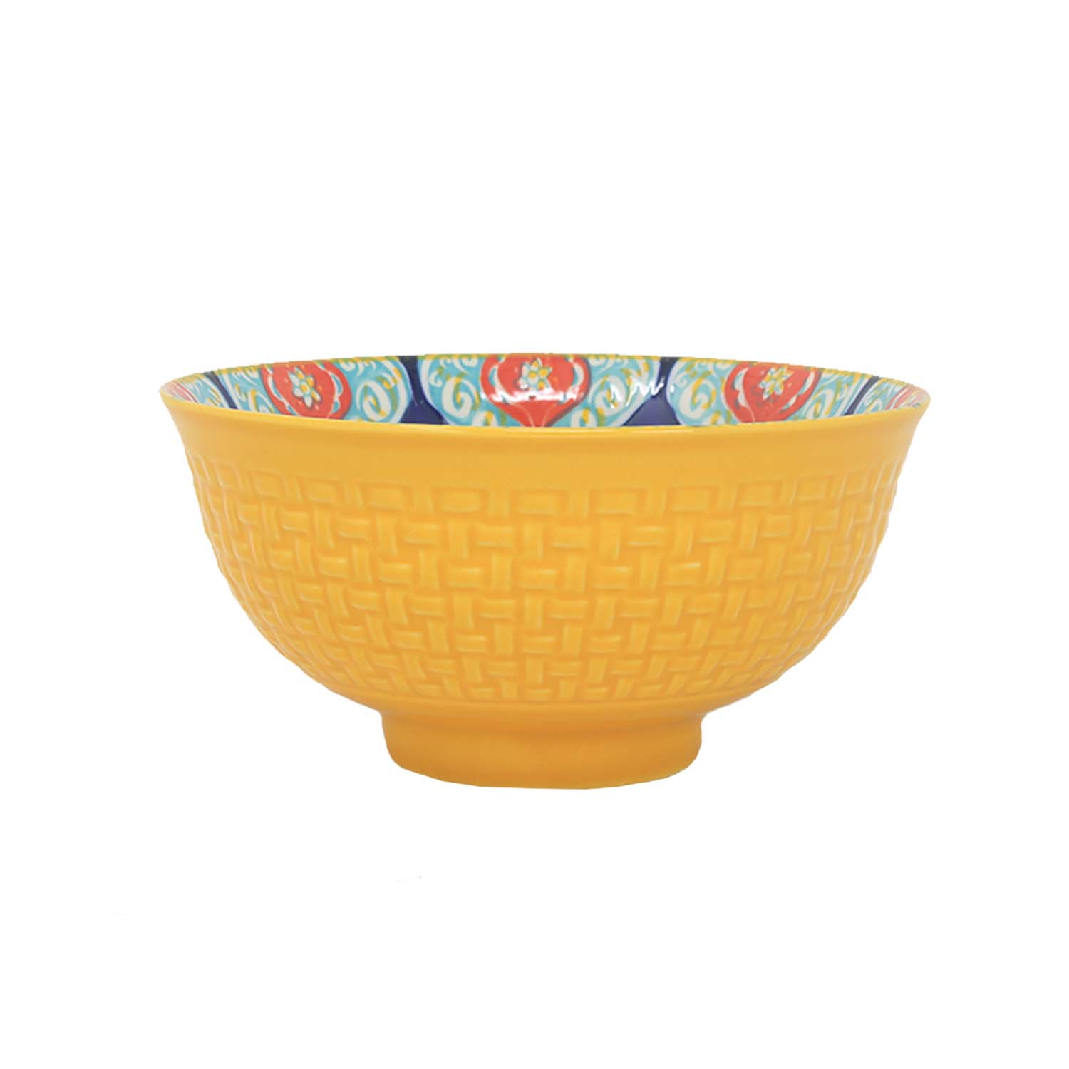 Dessert Bowl Stoneware Multicoloured Mandala Decorative Snacks Pudding Bowl 12cm - Picture 8 of 10