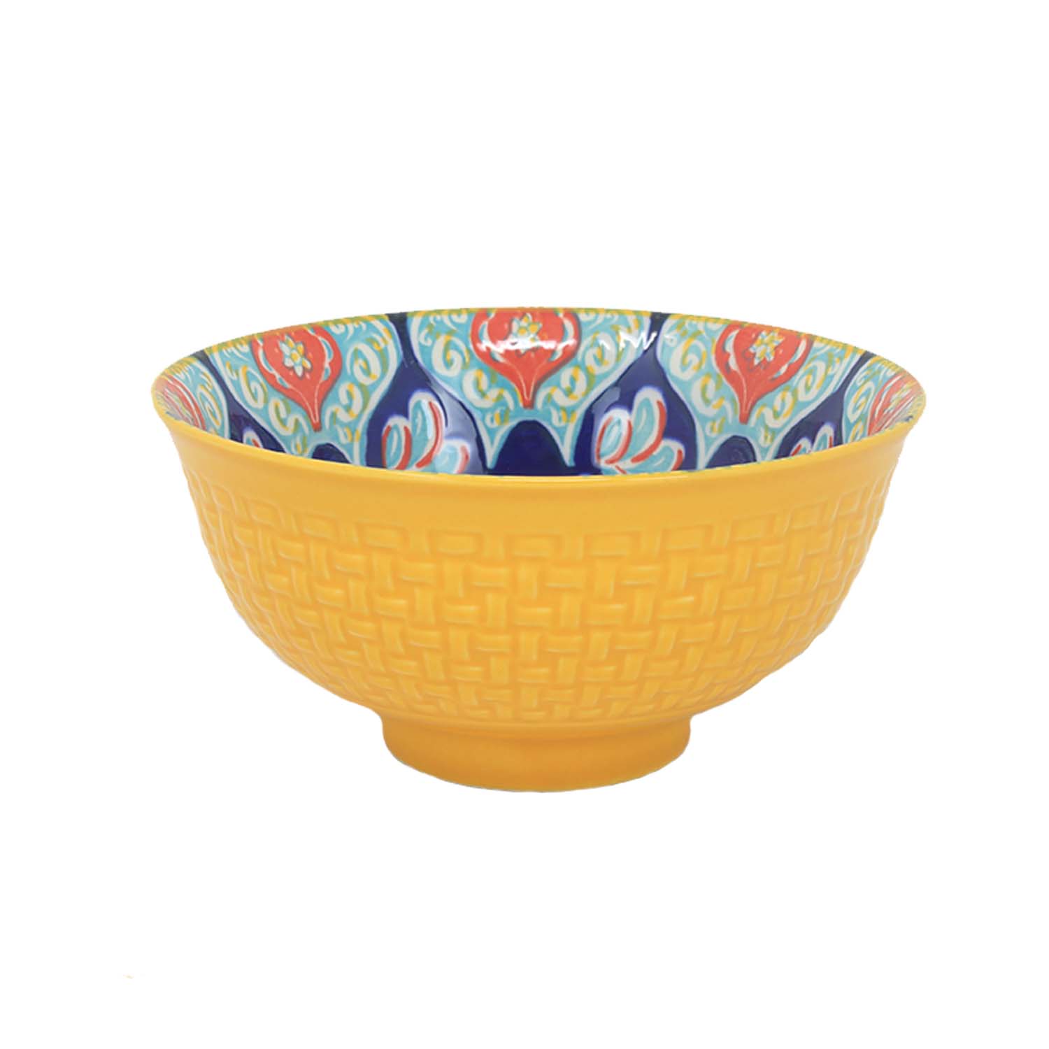 Dessert Bowl Stoneware Multicoloured Mandala Decorative Snacks Pudding Bowl 12cm - Picture 9 of 10