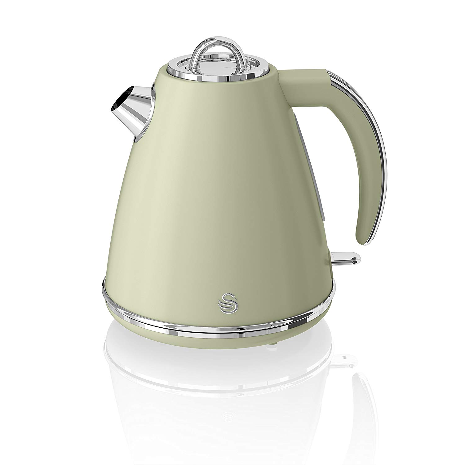 Swan 3000W 1.5Litre Retro Green Electric Cordless 360 Jug Kettle Fast