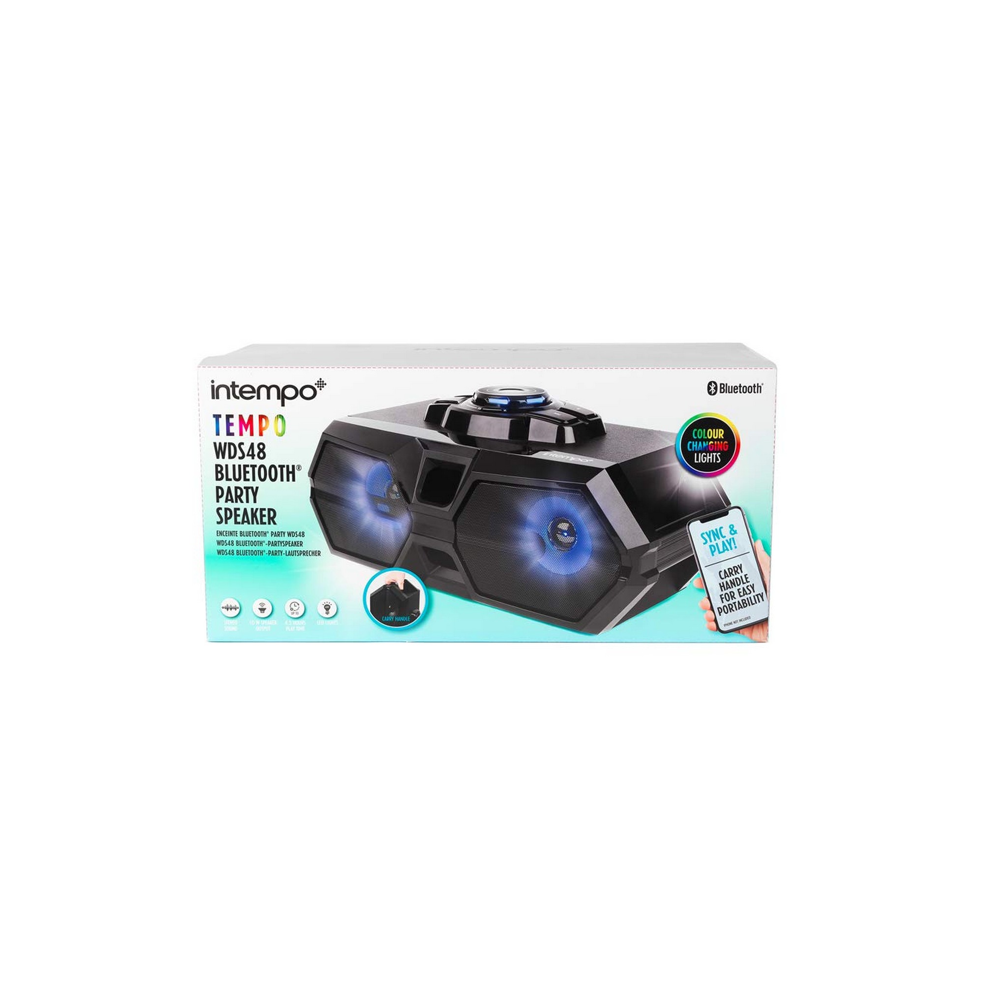 intempo portable party speaker