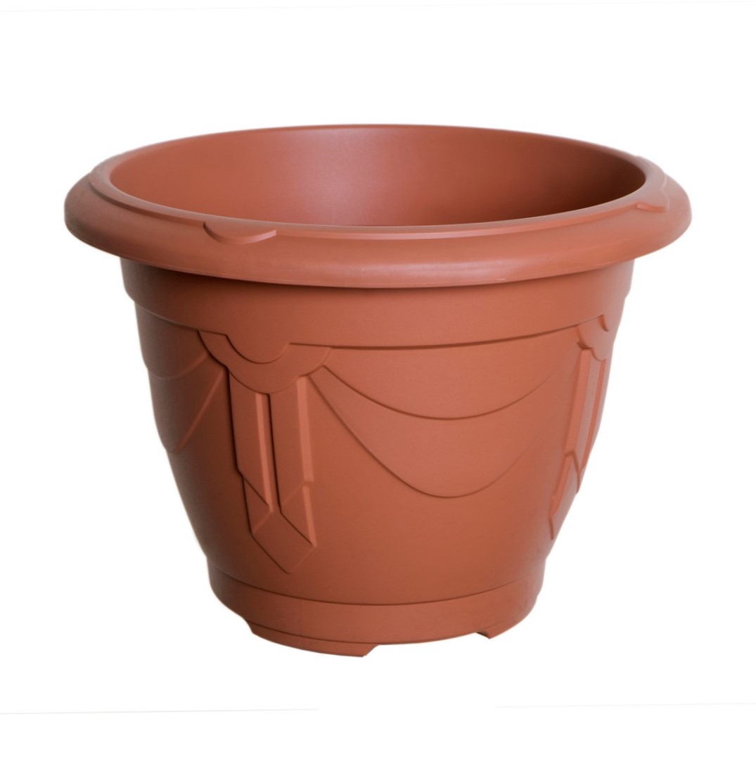 Venetian Plant Pot Garden Flower Pots Herb Planter & Saucer Tray Plants Holder - Picture 19 of 35