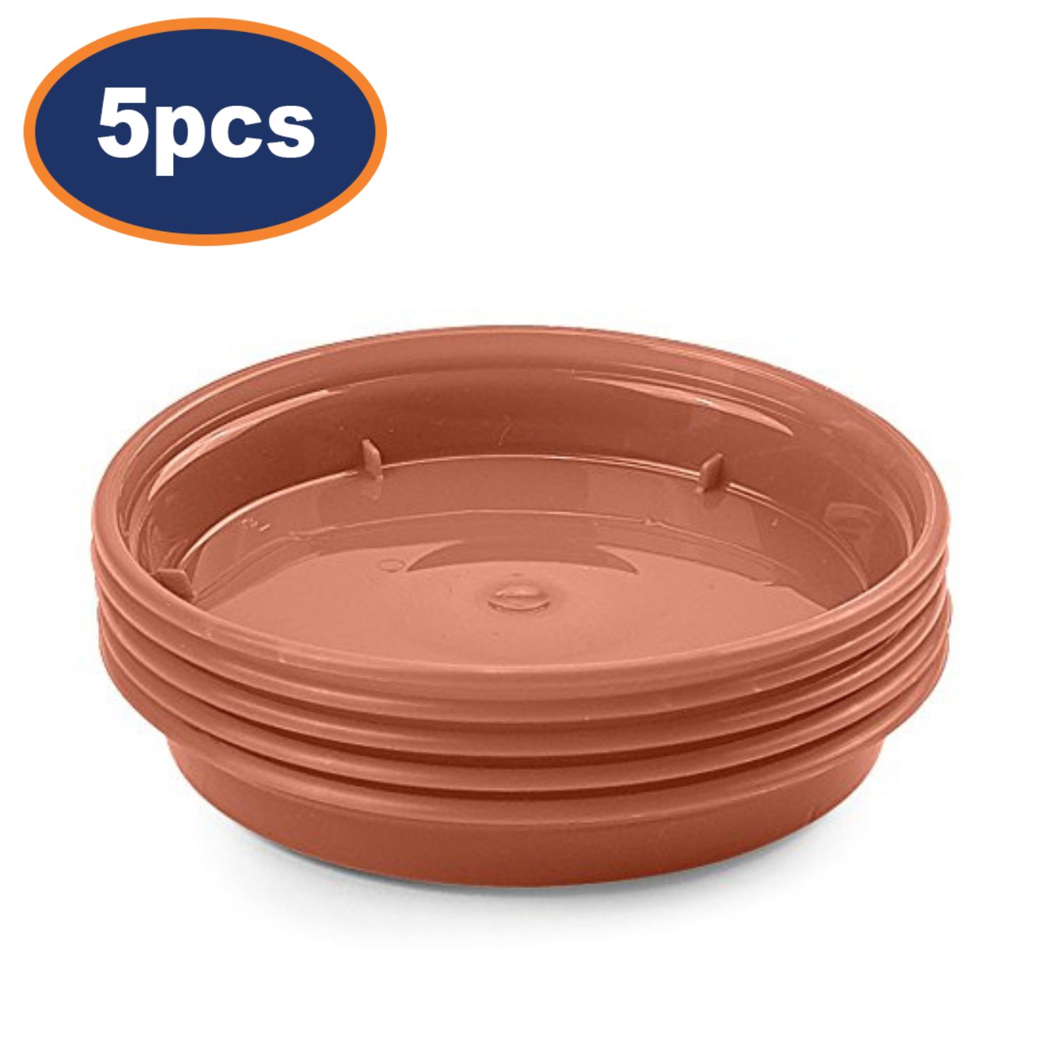 Vaso per piante in plastica terracotta casa giardino fioriera erbe fioriera e piattino vassoio - Foto 15 di 16