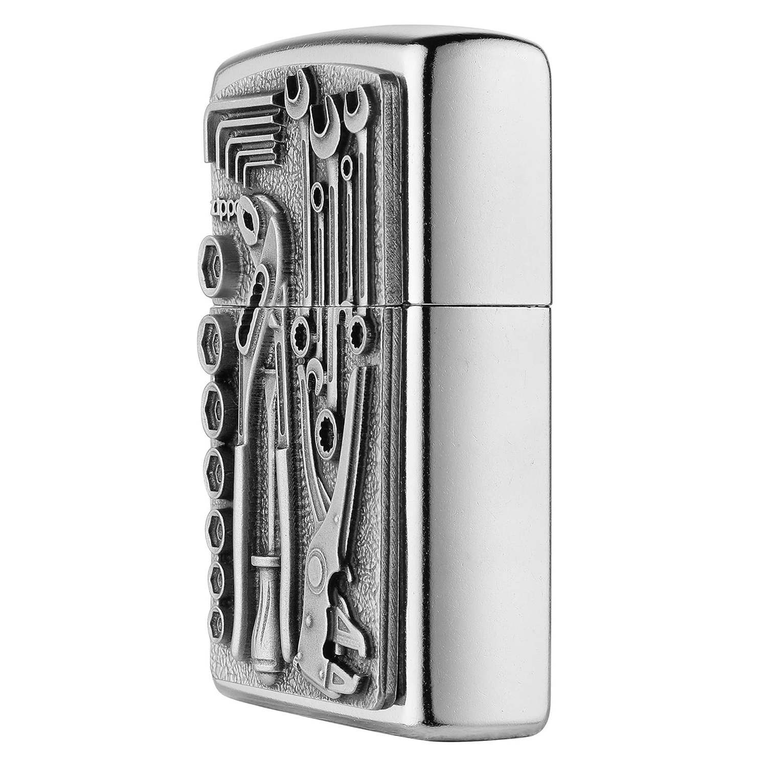 Zippo Lighter Street Chrome Emblem Mechanical Windproof Refillable Gift Box - Picture 12 of 14