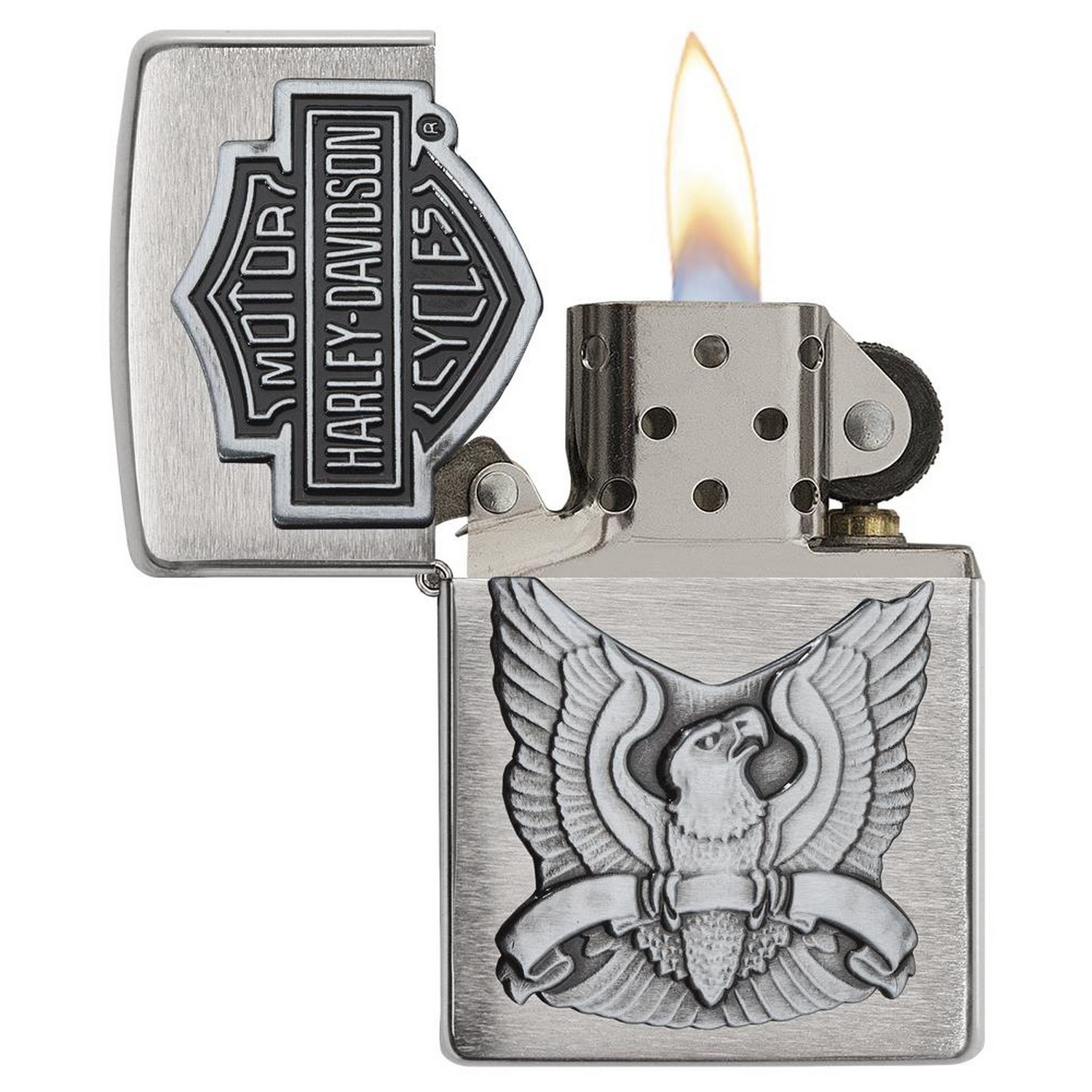 ZIPPO Lighters Harley Davidson Windproof Petrol Refillable Cigarette
