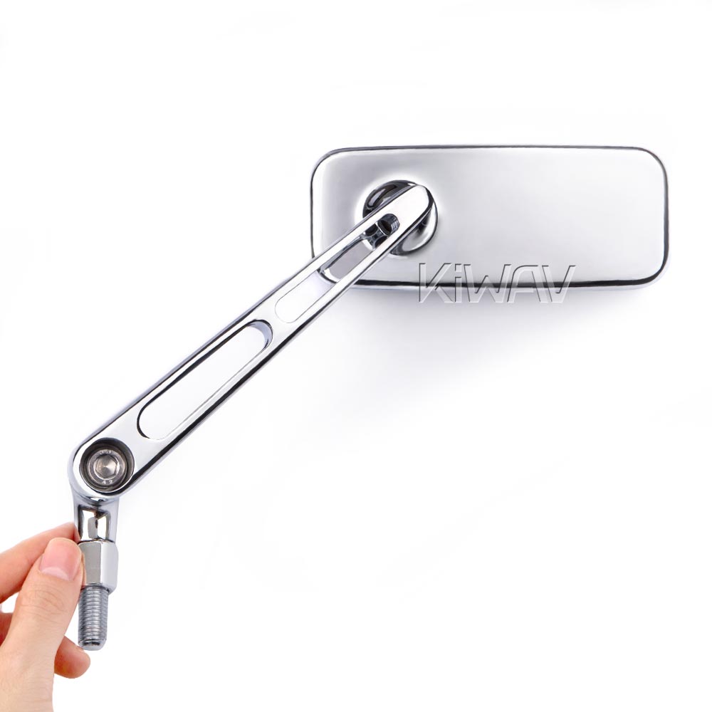 Convex motorcycle mirrors slotted stem ClassicMX for Harley & Metric 10mm bikes - Picture 26 of 41