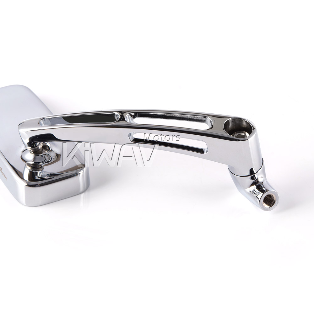 Convex motorcycle mirrors slotted stem ClassicMX for Harley & Metric 10mm bikes - Picture 29 of 41
