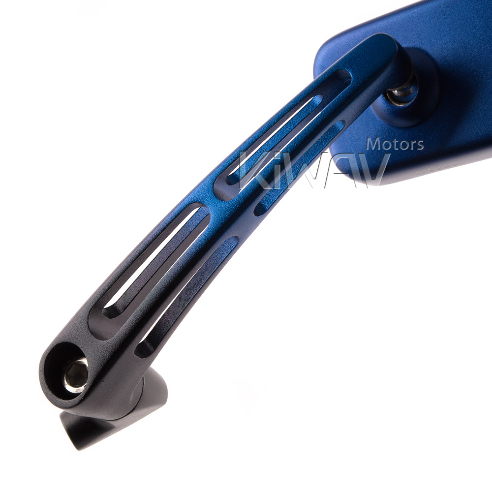 Convex motorcycle mirrors slotted stem ClassicMX for Harley & Metric 10mm bikes - Picture 20 of 41