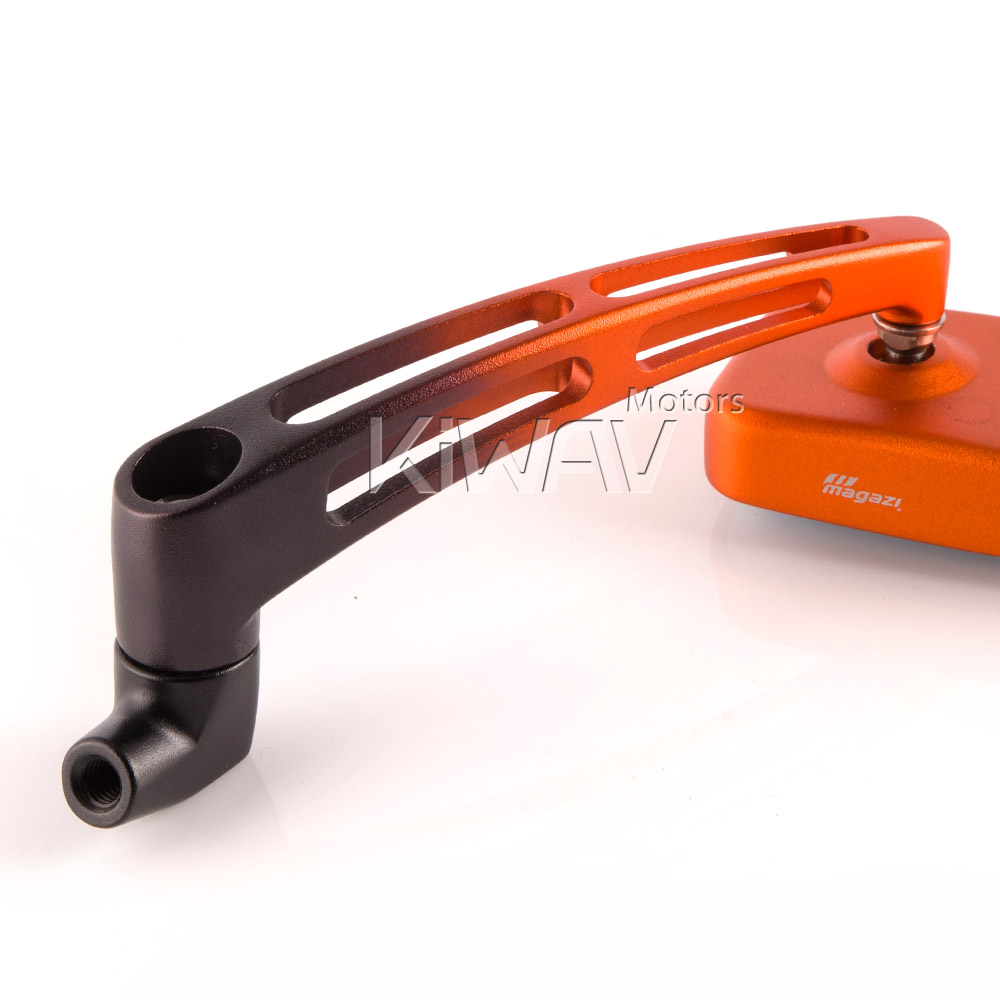 Convex motorcycle mirrors slotted stem ClassicMX for Harley & Metric 10mm bikes - Picture 37 of 41
