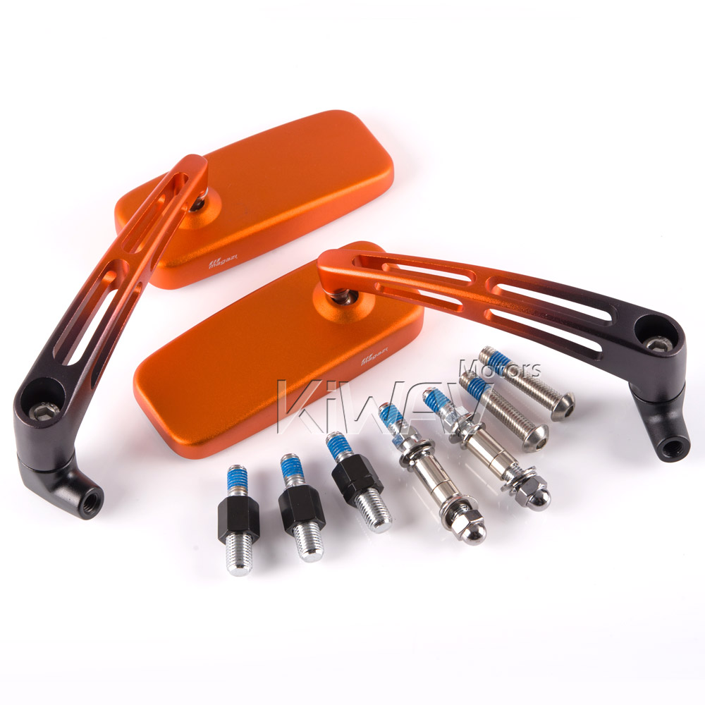 Convex motorcycle mirrors slotted stem ClassicMX for Harley & Metric 10mm bikes - Picture 39 of 41