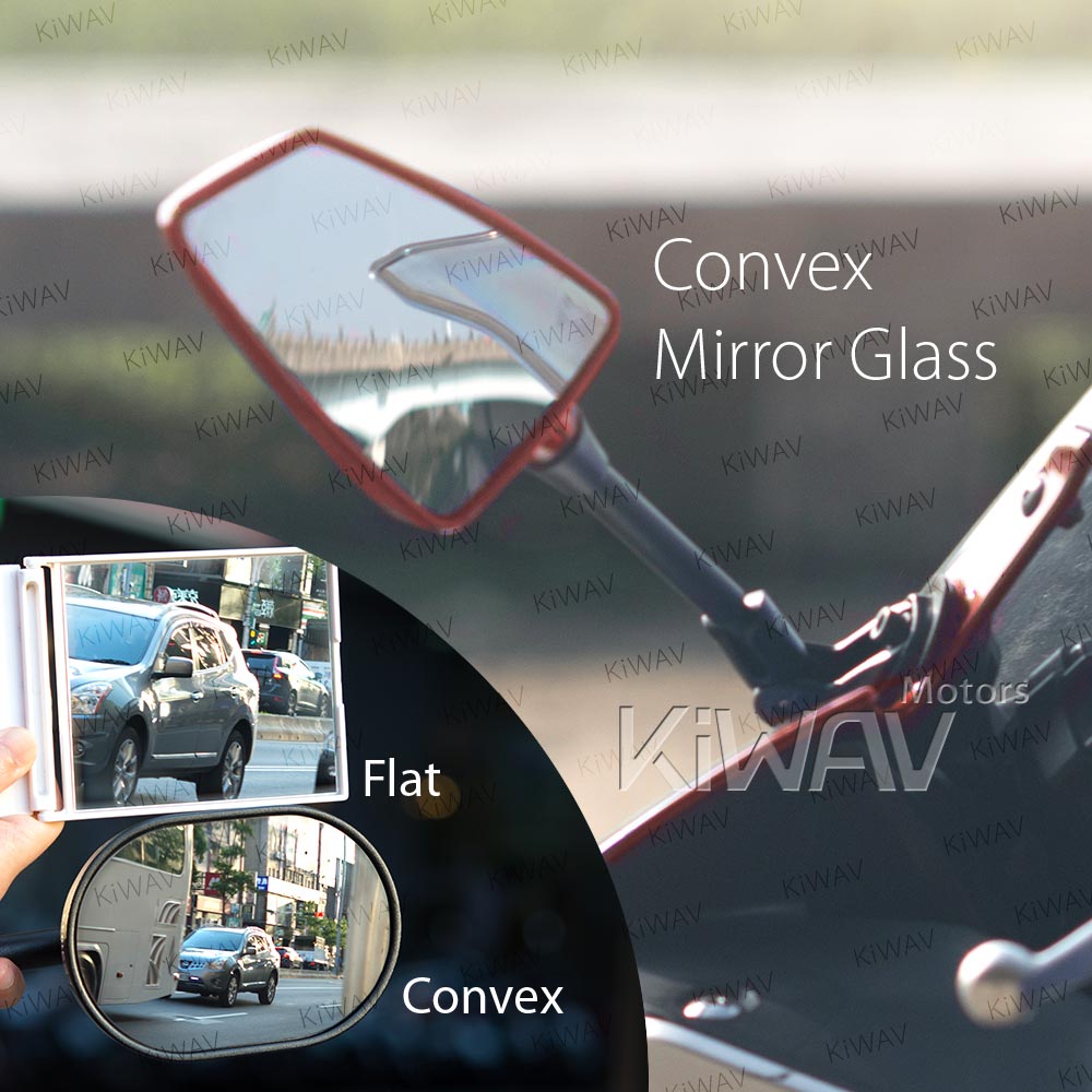 Hawk motorcycle mirrors convex fairing mount for sportsbike racing PAIR - Picture 42 of 53