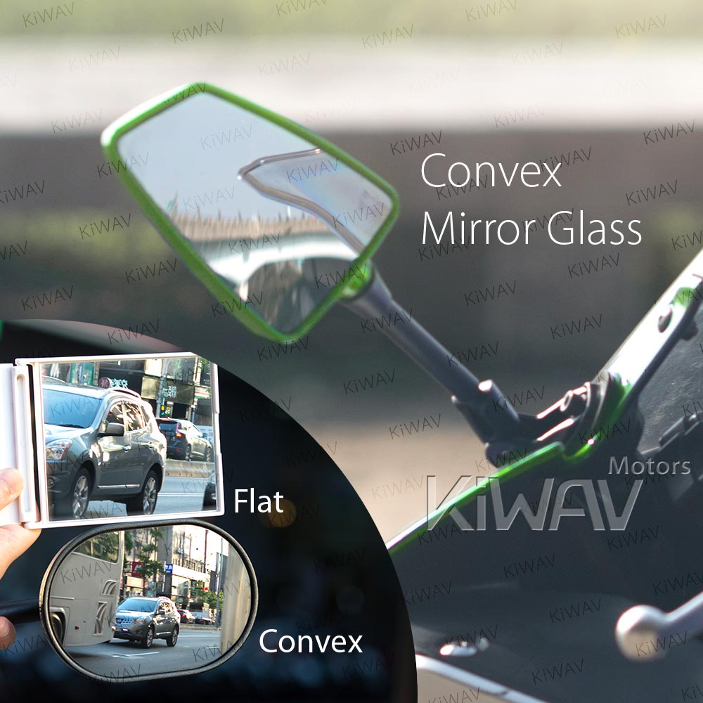Hawk motorcycle mirrors convex fairing mount for sportsbike racing PAIR - Picture 27 of 53