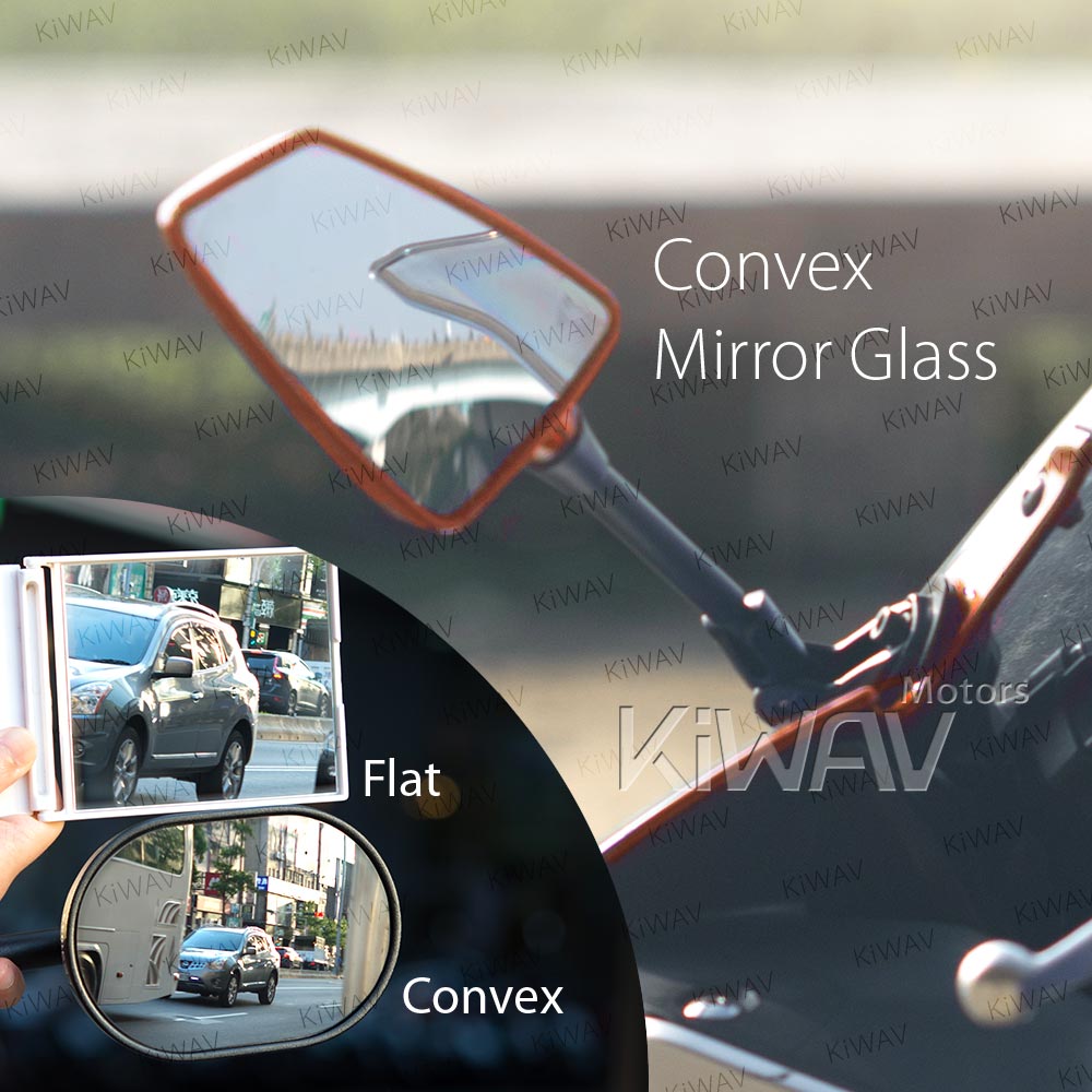 Hawk motorcycle mirrors convex fairing mount for sportsbike racing PAIR - Picture 35 of 53