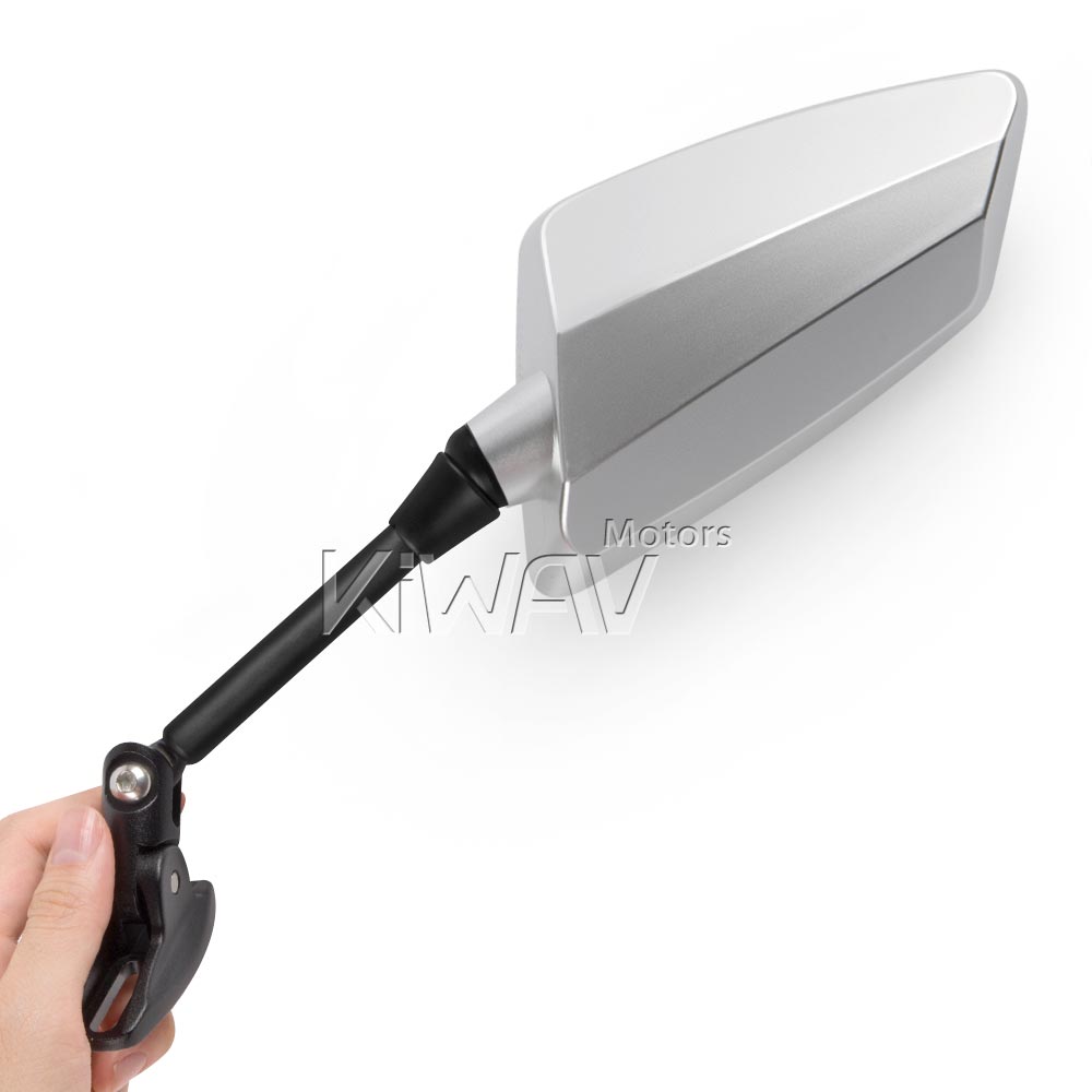 Hawk motorcycle mirrors convex fairing mount for sportsbike racing PAIR - Picture 47 of 53