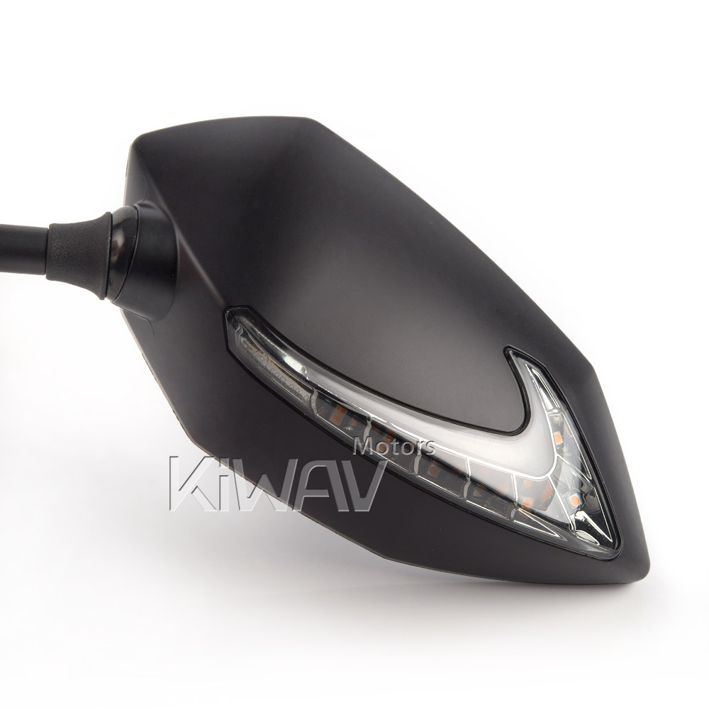 Lucifer dual LED mirrors sequential effect for M10 1.5 pitch BMW motorcycles - Picture 10 of 14