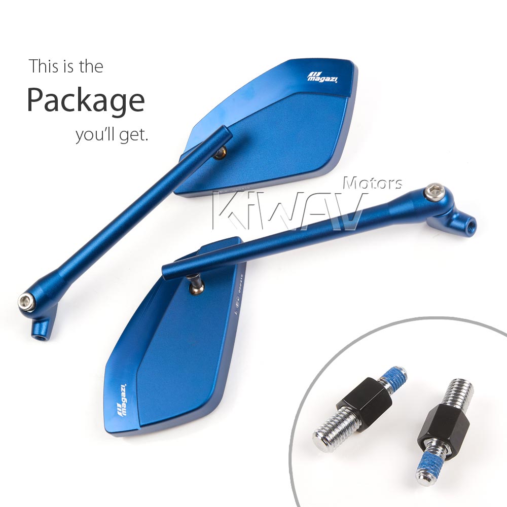 motorcycle mirrors CleaverII for BMW 10mm 1.5 pitch - Picture 15 of 18