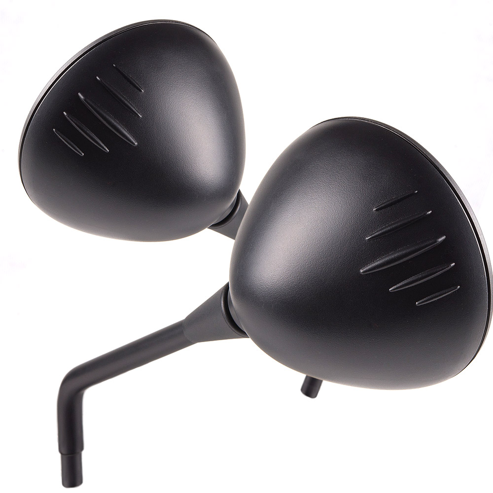 OE replacement mirror round black #51167667717 fits BMW