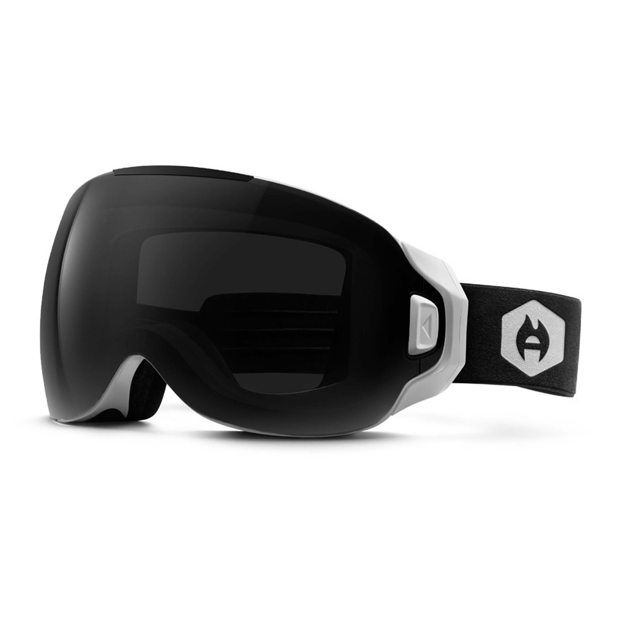 ABOM ABom Heated Snowboard Ski Goggles Whiteout Frame Eclipse Black