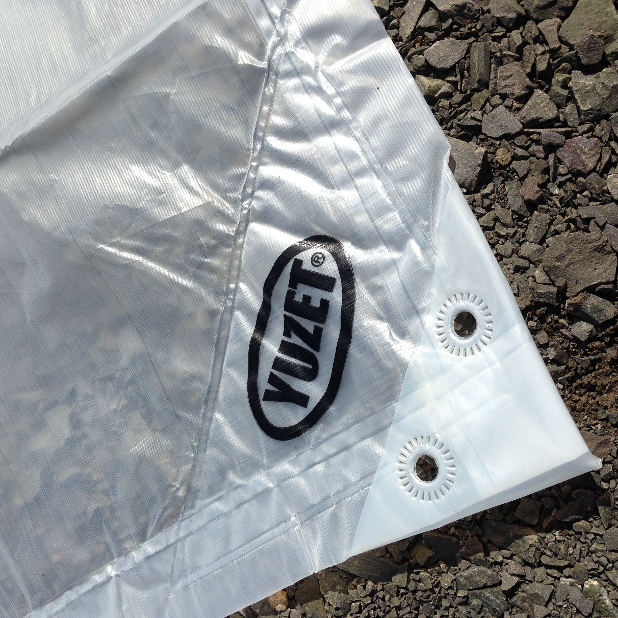 Yuzet Clear Tarpaulin 120gsm Heavy Duty Double the Strength of