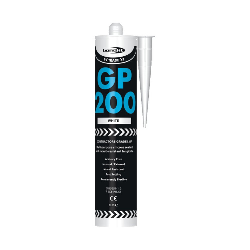 BOND - IT GP200 Box Of 25 Tubes General Purpose Silicone Sealant indoor outdoor
