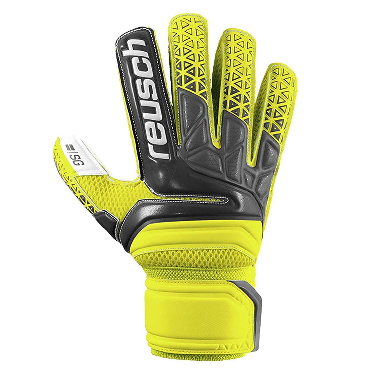 Reusch Soccer Reusch Prisma SG Finger Support LTD Goalkeeper Glove Blue//Black
