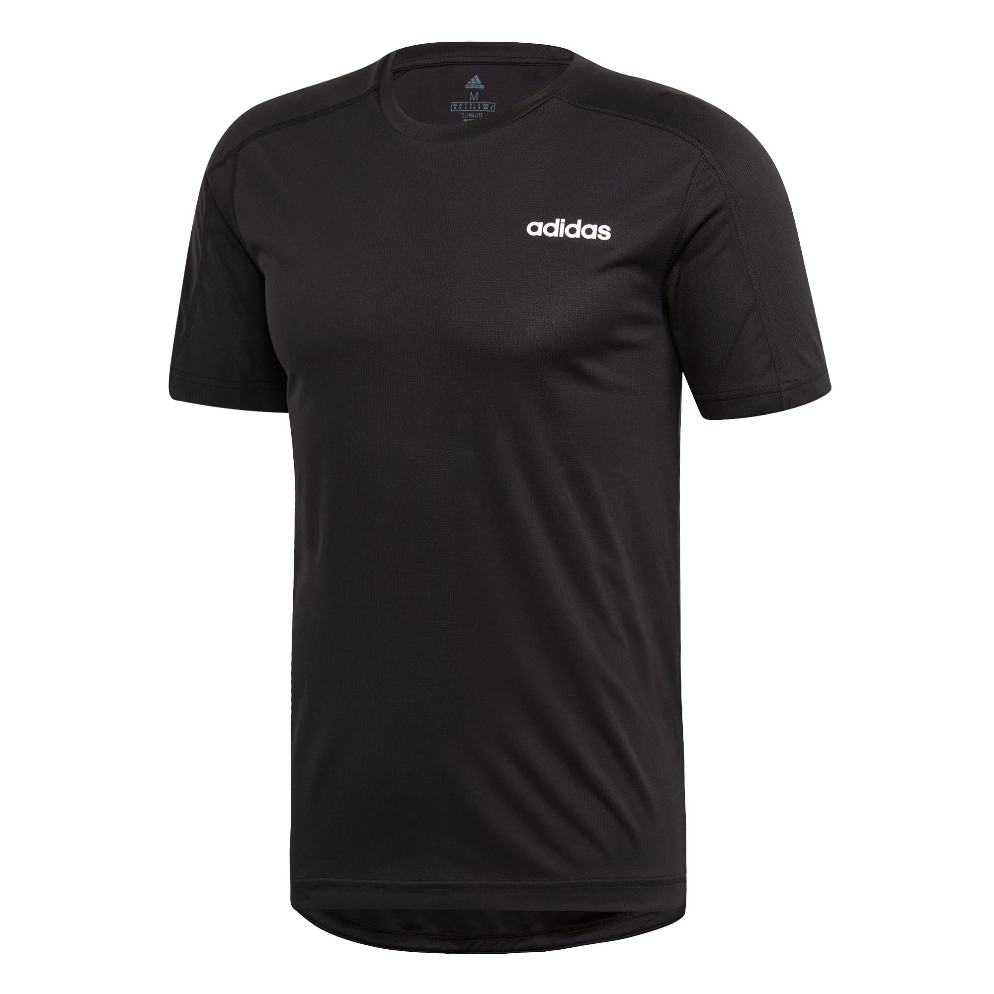 camiseta adidas hombre negra