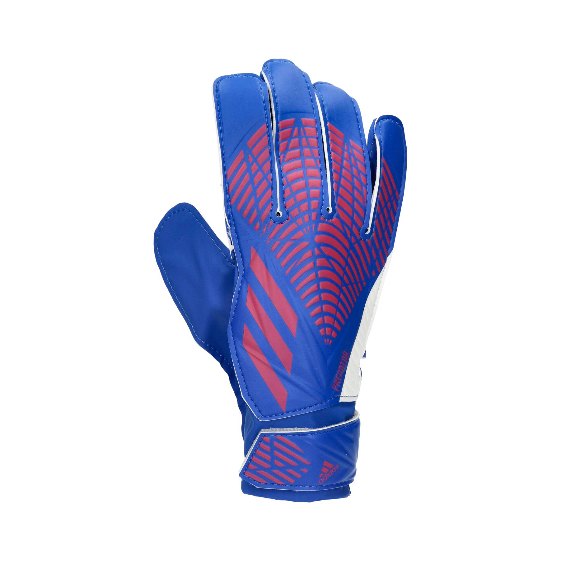 ADIDAS PREDATOR MATCH Fingersave Junior Goalkeeper Glove Blue Sapphire