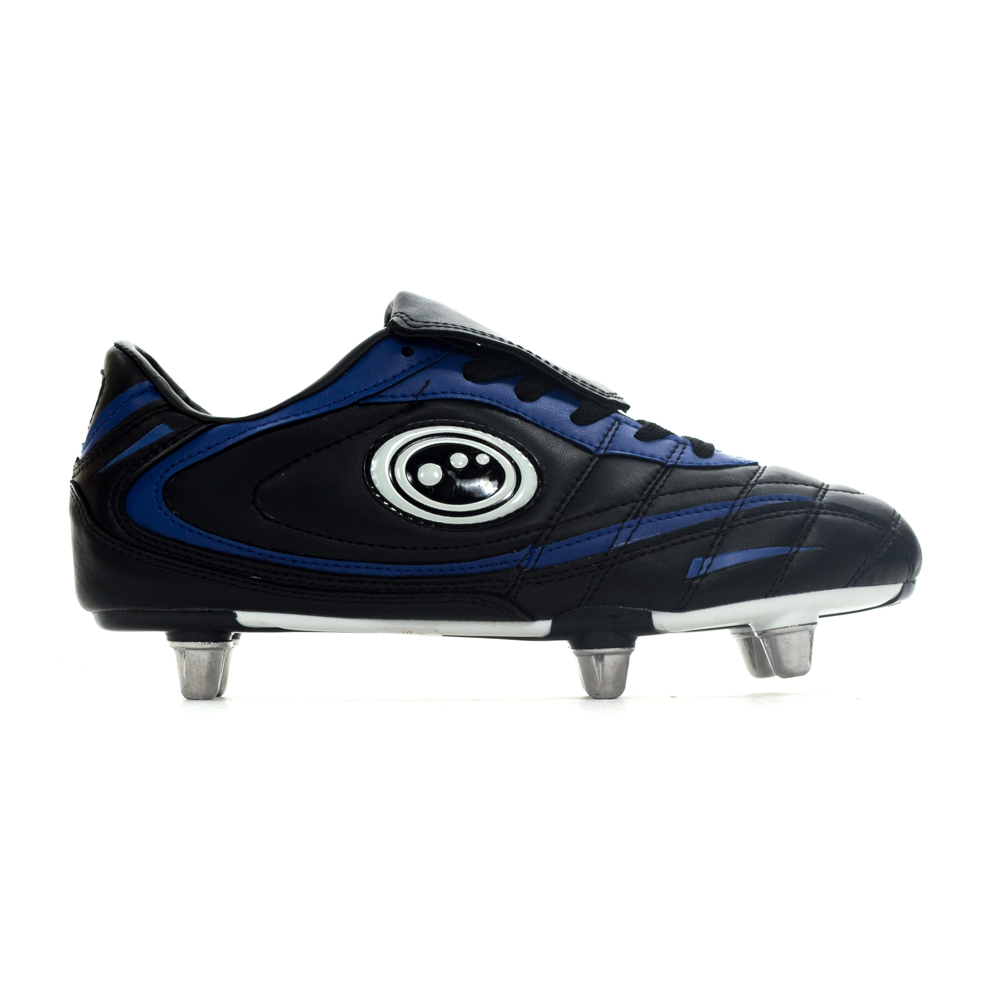Optimum Blaze II Kids Junior Rugby League Union Boot Black / Blue eBay