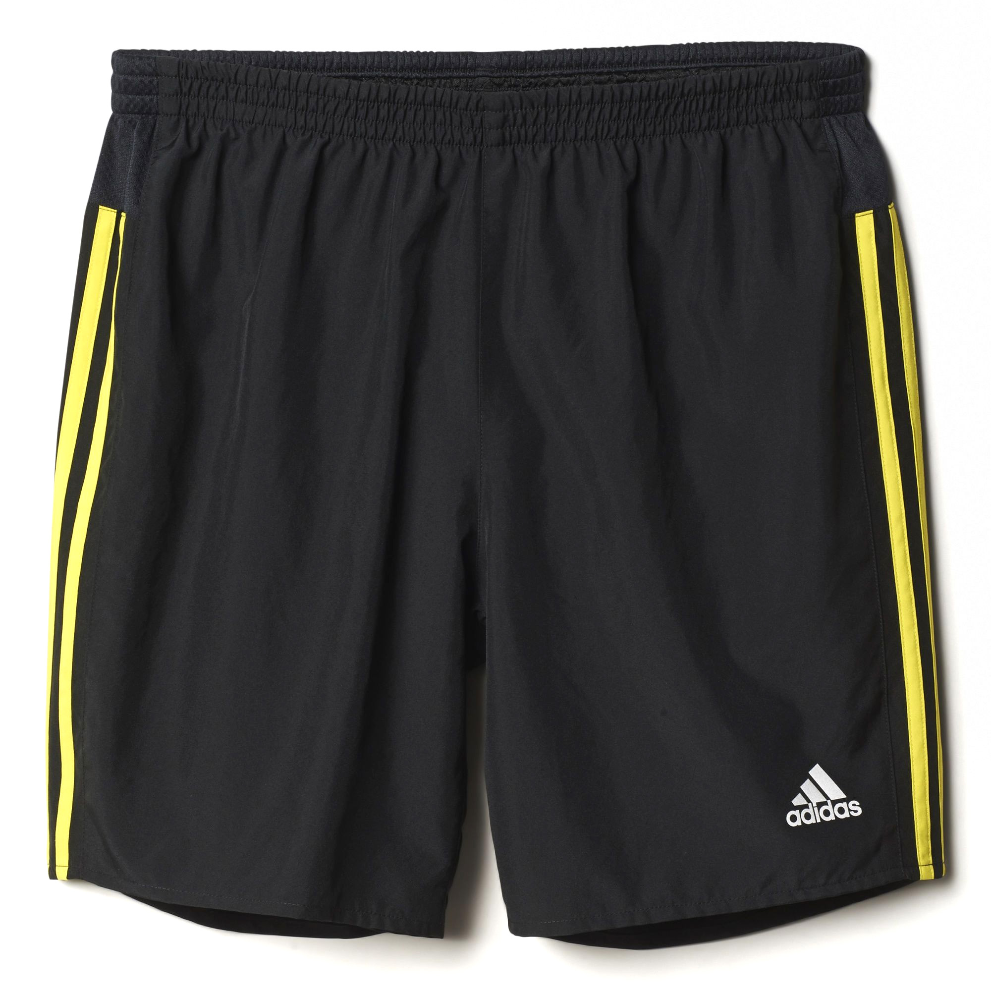 adidas Response 7" Mens Running Fitness Short Black / Yellow eBay