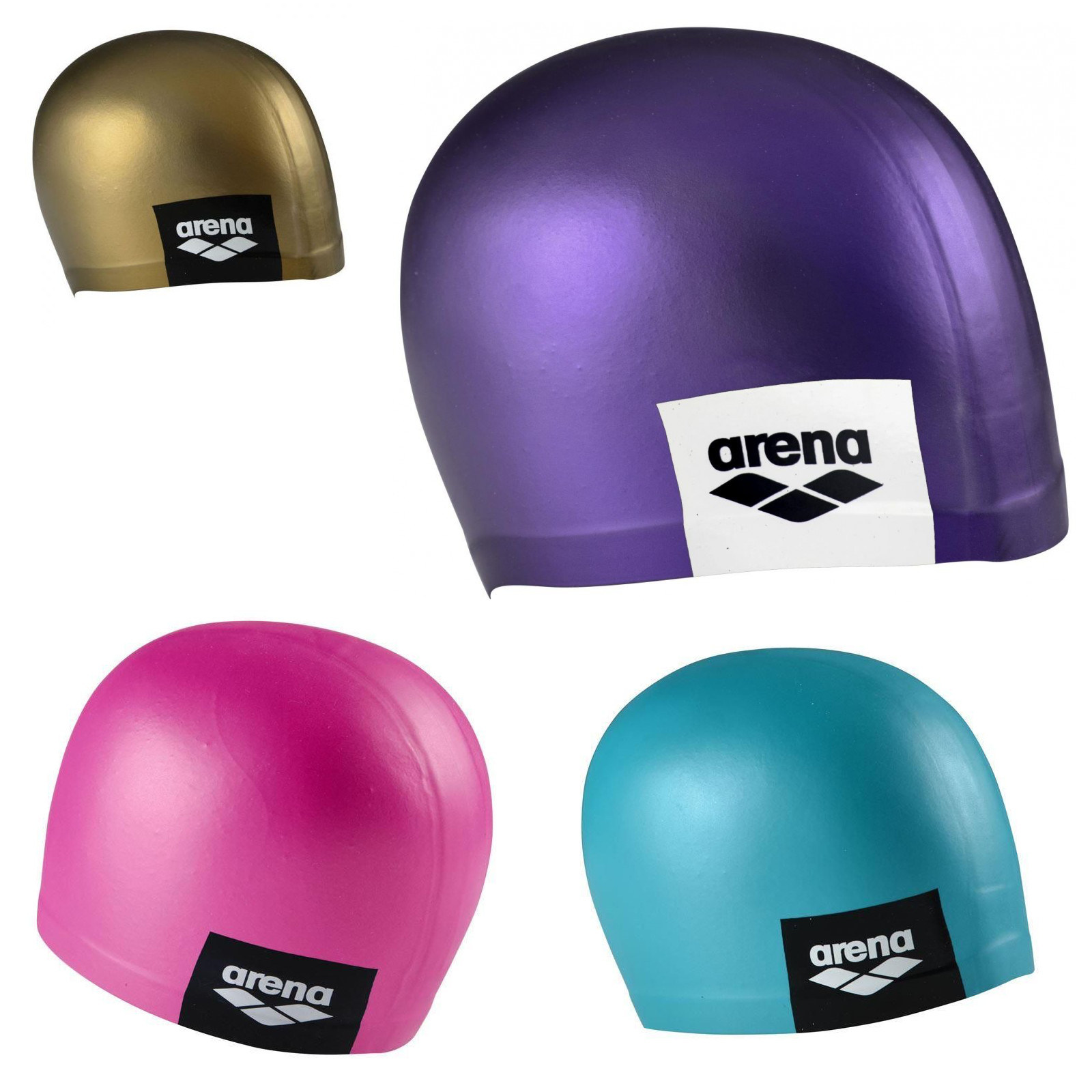 ARENA LOGO MOULDED Cap Swim Cap Swimming Cap 1 Size All Colours £8.99