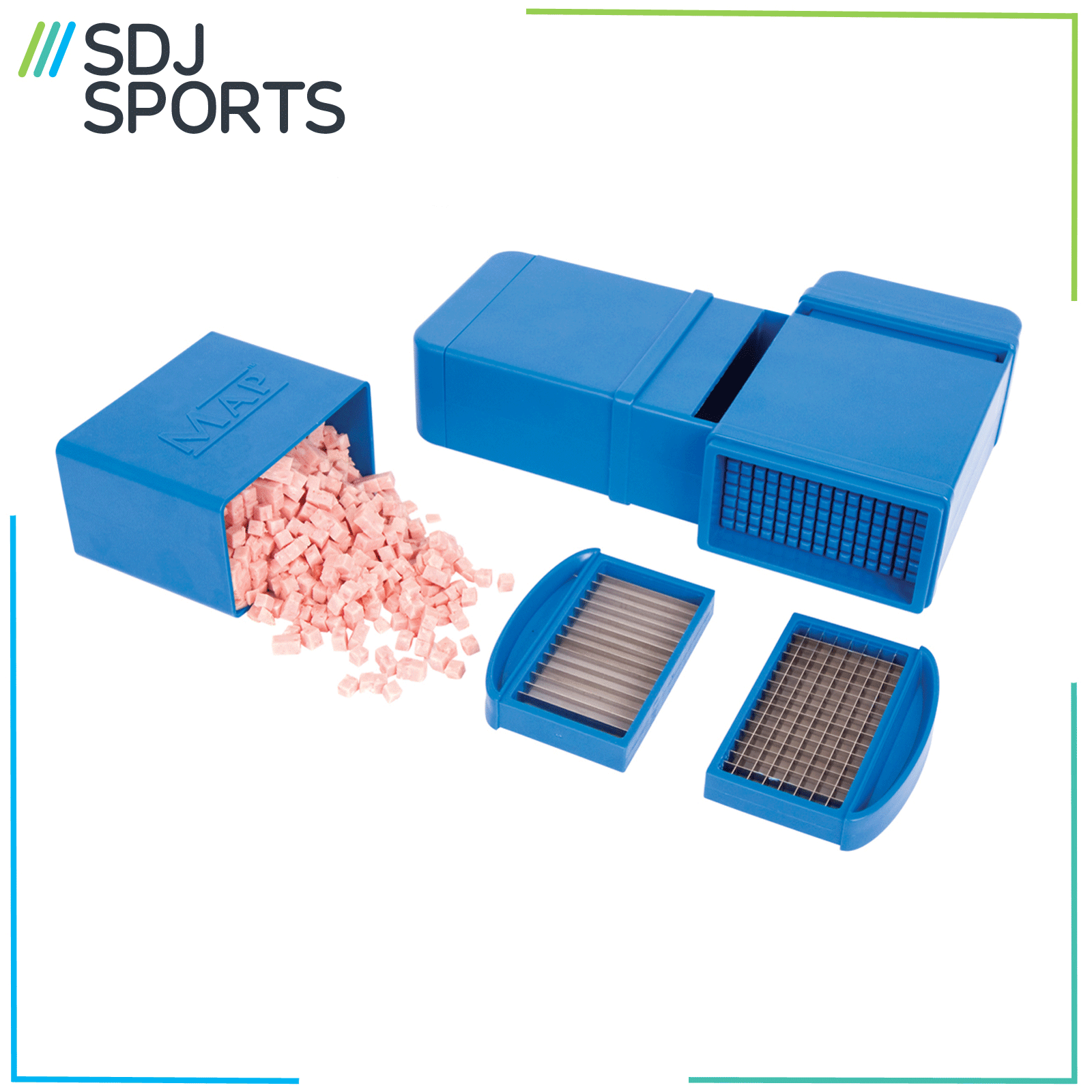 MAPPA DI CARNE Cutter Cubed Esca Maker Grossolani Pesca Sportiva 4mm
