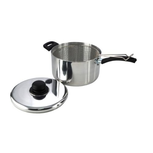 Chip Pan With Lid and Light weight Basket 25cm 5015826001310 eBay