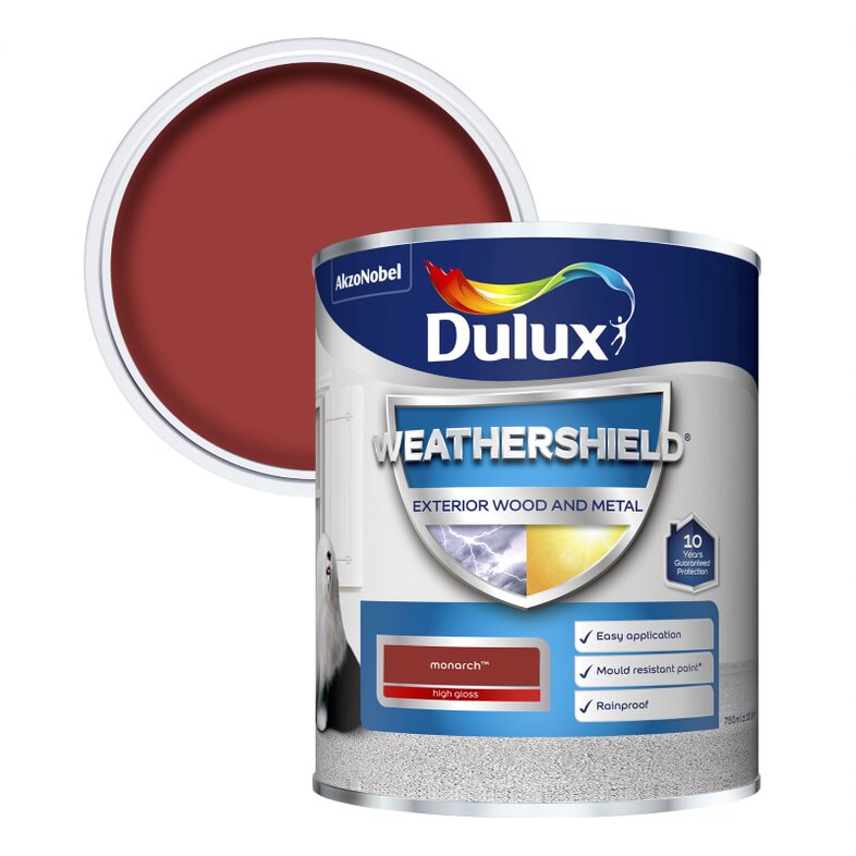 Dulux Weathershield Exterior High Gloss Paint - All Colours and Sizes - Picture 7 of 9