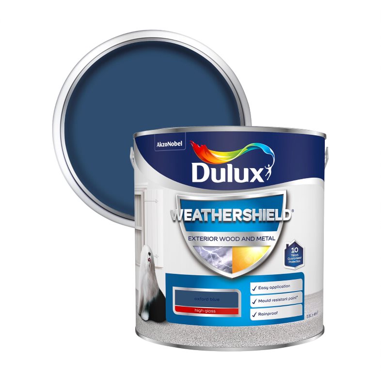 Dulux Weathershield Exterior High Gloss Paint - All Colours and Sizes - Picture 8 of 9