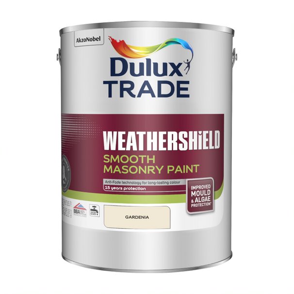 Dulux Trade Weathershield Smooth Masonry Paint - All Colours - 5 Litre - Picture 5 of 8