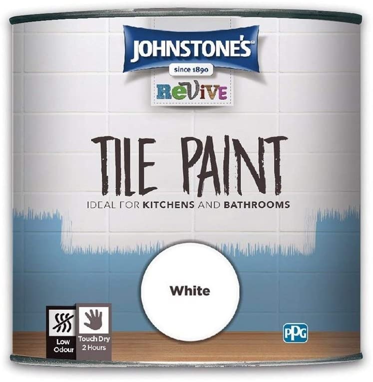 Johnstones Revive Tile Paint for Kitchens & Bathrooms - All Colours - 750ml