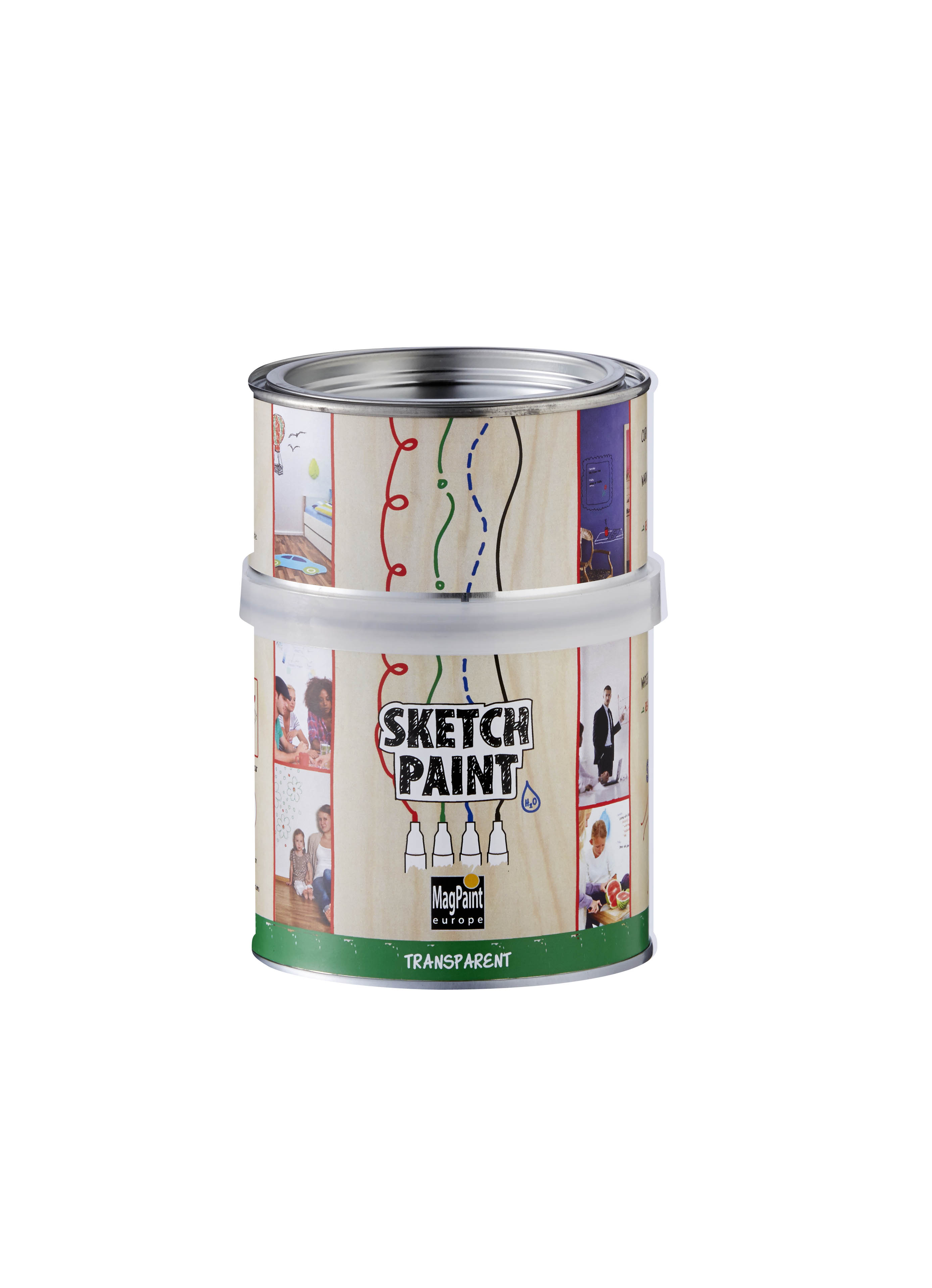 Sketch Paint By Clever Paint - White or Transparent - 1 Litre or 500ml - Picture 2 of 3