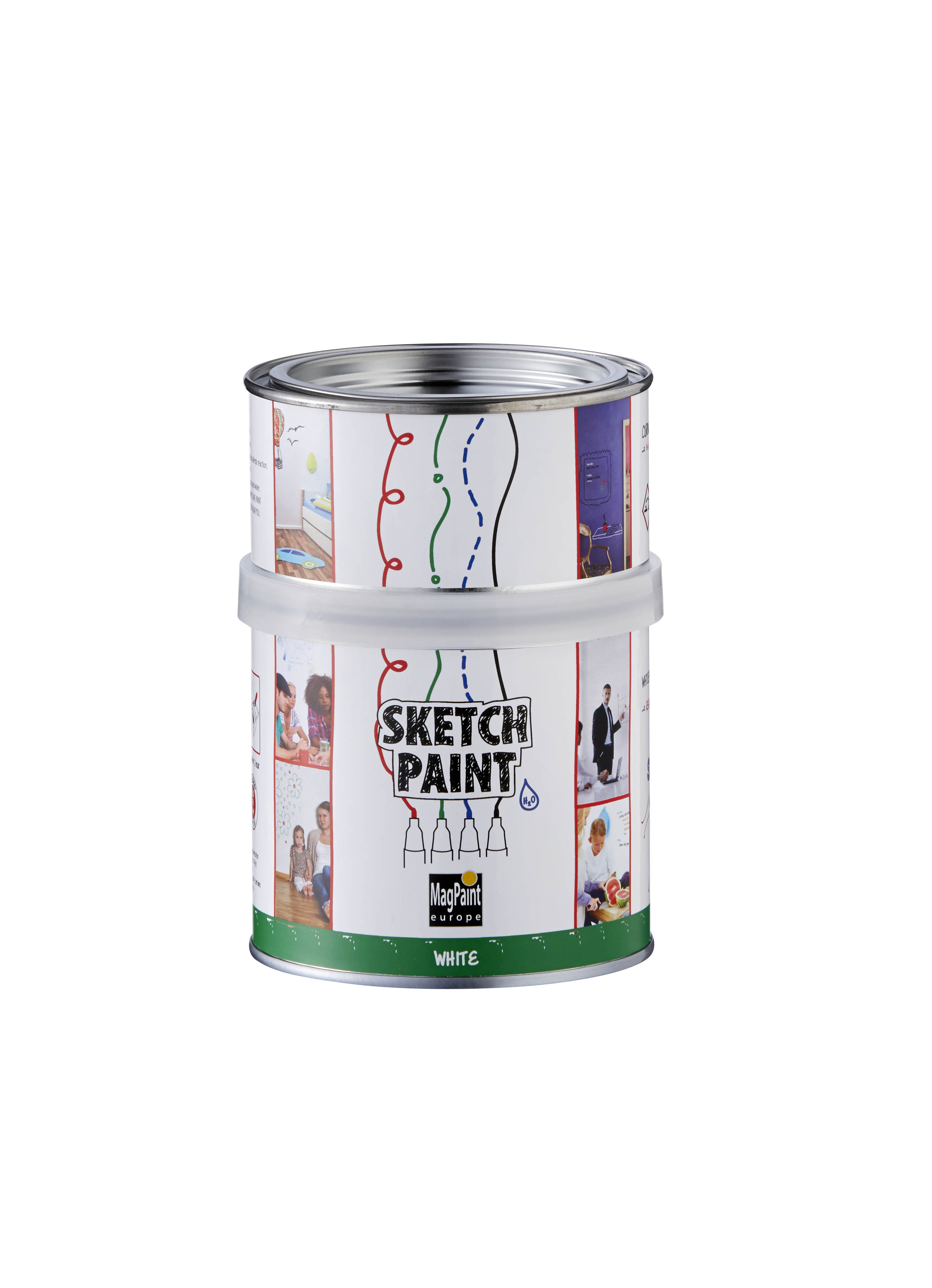 Sketch Paint By Clever Paint - White or Transparent - 1 Litre or 500ml - Picture 3 of 3