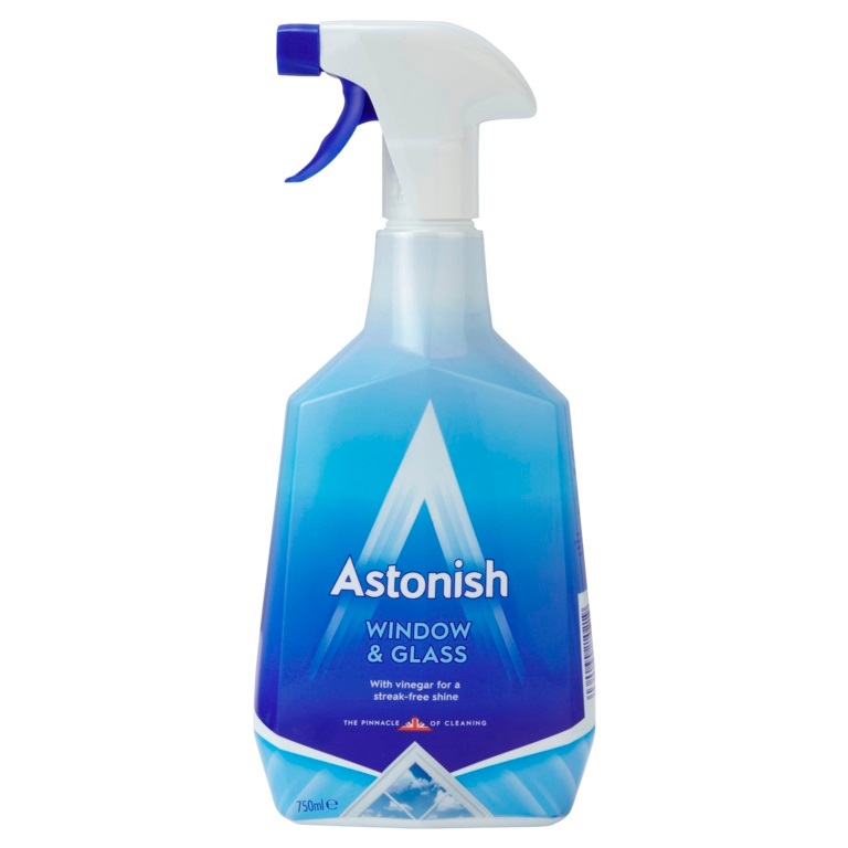 Astonish Window and Glass Cleaner 750ml Non Smear Easy Trigger Spray