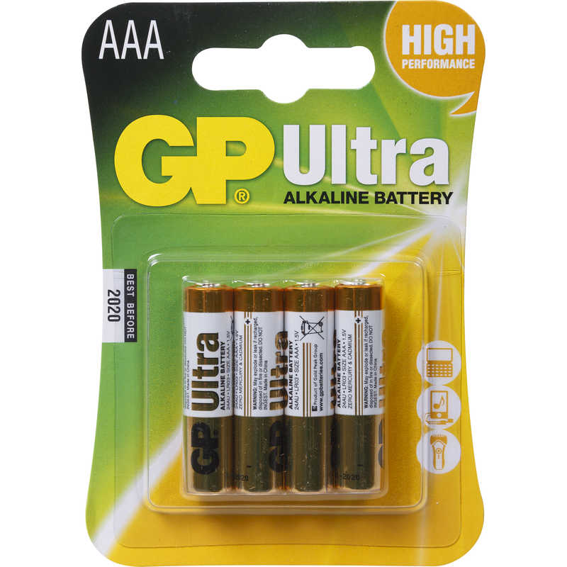 Gp Ultra Battery Aaa 4pk Gp Ultra Battery Aaa 4pk