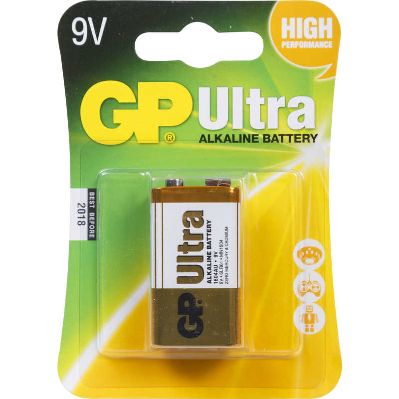 Gp Ultra Battery 9v 1pk Gp Ultra Battery 9v 1pk