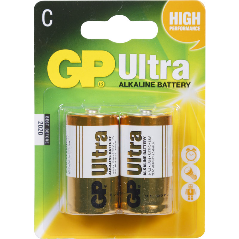Gp Ultra Battery C 2pk Gp Ultra Battery C 2pk
