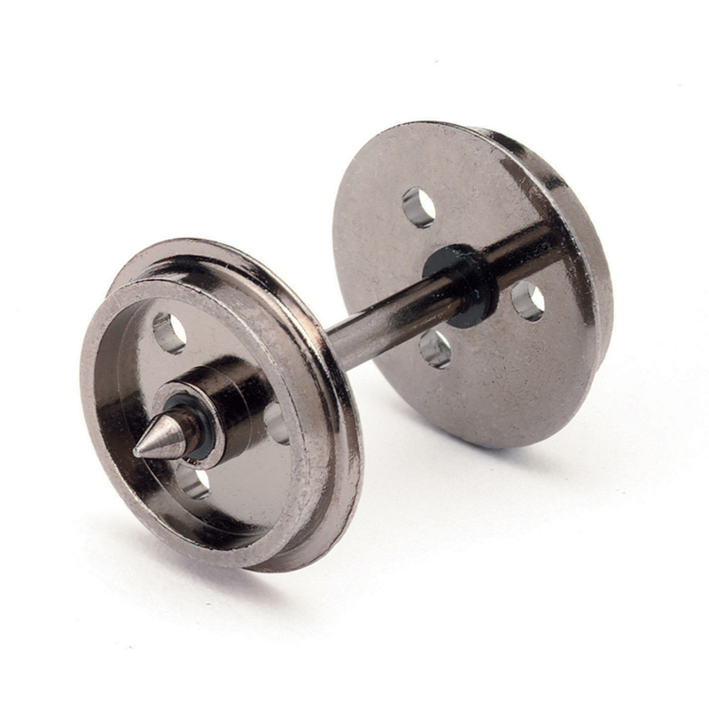 Hornby R8097 3 Hole Disc Wheels On Axles (10 Sets) Hornby R8097 3 Hole Disc Wheels On Axles (10 Sets)