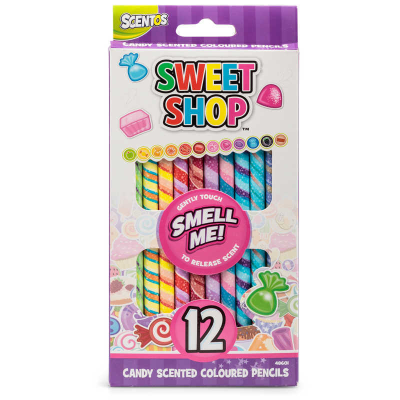 Scentos Sweet Shop 12pk Coloured Pencils Scentos Sweet Shop 12pk Coloured Pencils