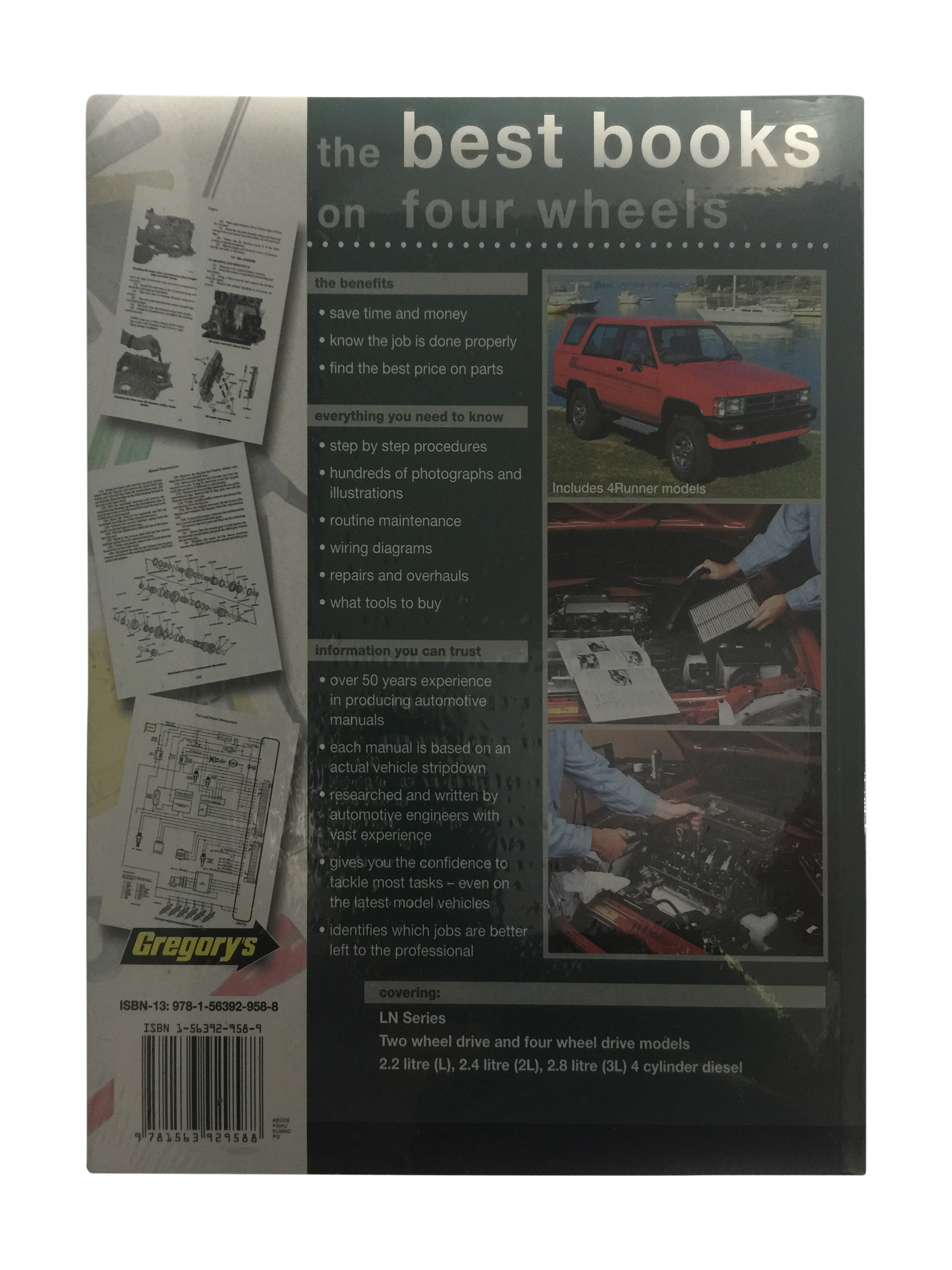 Gregorys Workshop Manual suitable for Hilux 4Runner LN46 LN65 LN106