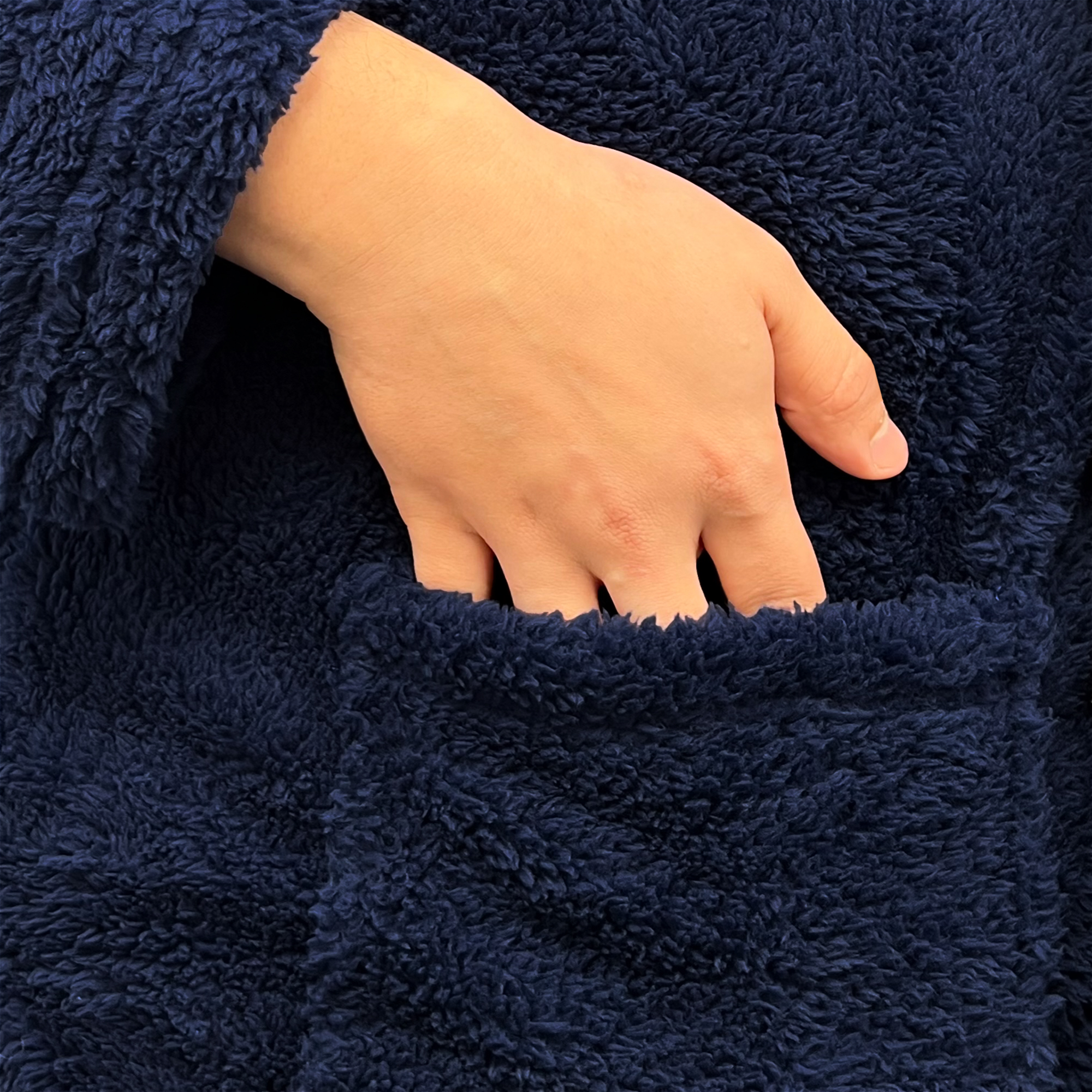 i-Smalls Mens Dressing Gown Super Soft Fleece Hooded Housecoat Robe - Picture 11 of 12